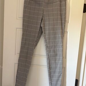 Worthington Black Grey White Checked Slim Trousers